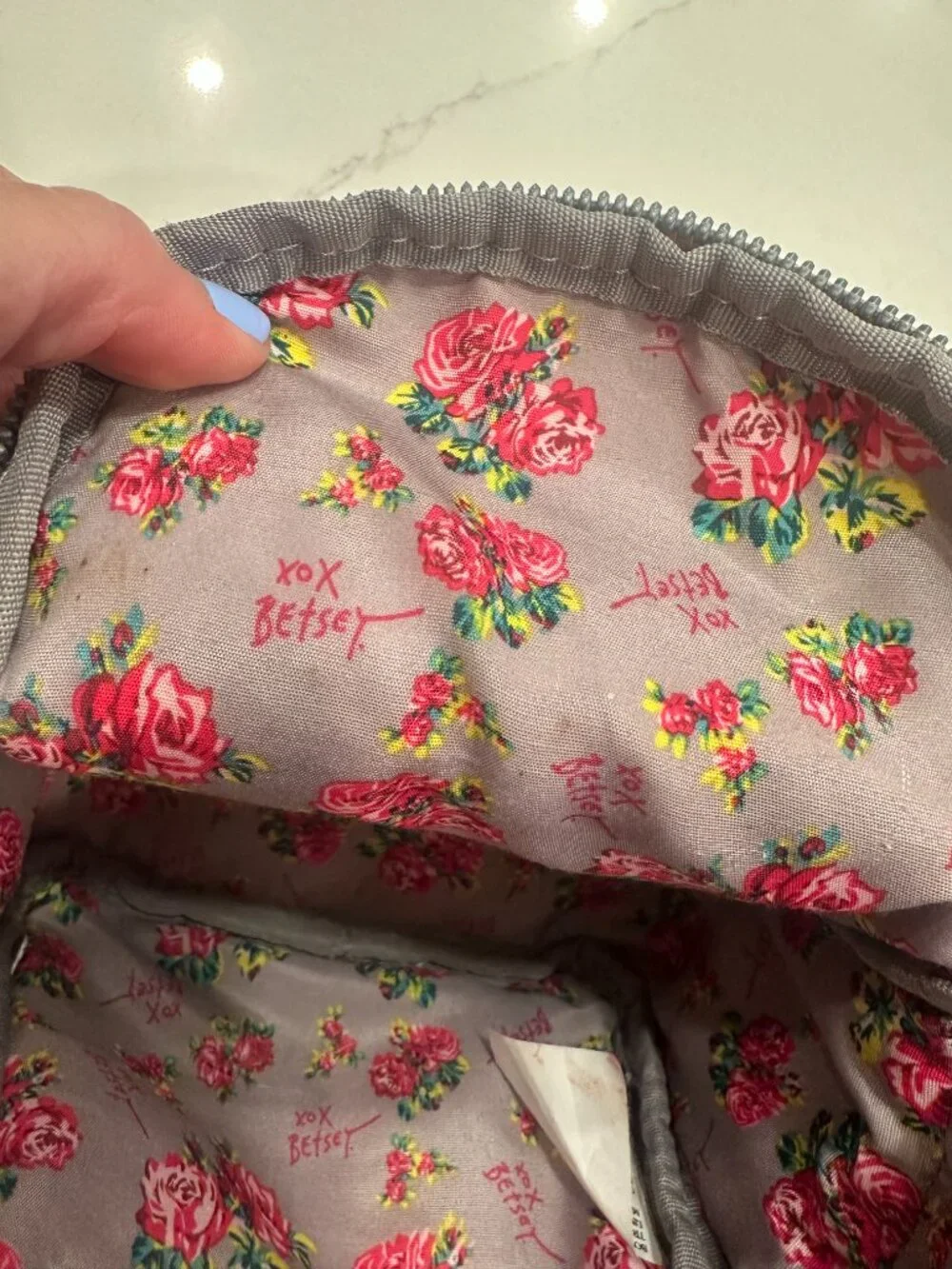 Betsey Johnson Frenchie Quilted Pink Mini Backpack